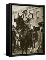 Venustiano Carranza on Horseback, C.1913-null-Framed Stretched Canvas