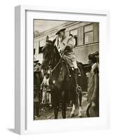 Venustiano Carranza on Horseback, C.1913-null-Framed Giclee Print