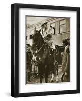 Venustiano Carranza on Horseback, C.1913-null-Framed Premium Giclee Print