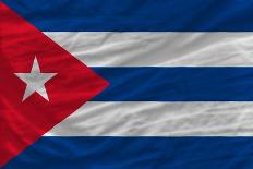 Complete Waved National Flag Of Cuba For Background-vepar5-Art Print