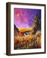 Ver village ardennes belgium-Pol Ledent-Framed Art Print