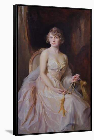 Vera Boscawen, Lady Broughton, 1922-Philip Alexius De Laszlo-Framed Stretched Canvas
