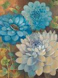 Autumn Dahlias 1-Vera Hills-Stretched Canvas