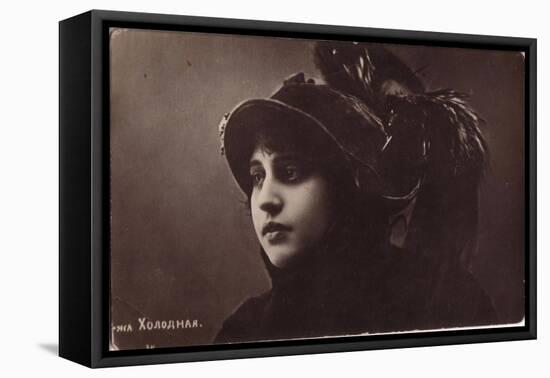 Vera Kholodnaya, Russian Silent Film Actress, 1910s-Sakharov & Orlov-Framed Stretched Canvas