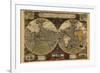 Vera Totius Expeditionis Nautica (World Map)-Abraham Ortelius-Framed Premium Giclee Print