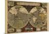 Vera Totius Expeditionis Nautica (World Map)-Abraham Ortelius-Mounted Premium Giclee Print