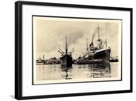 Veracruz Mexiko, Muelle Fiscal, Dampfschiff Leerdam-null-Framed Giclee Print