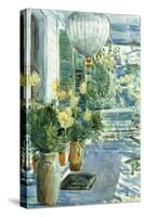 Veranda of the Old House, 1912-Childe Hassam-Stretched Canvas
