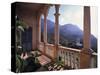 Verandah of Mansion, Son Marroig, Majorca, Spain-Rex Butcher-Stretched Canvas