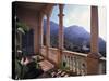 Verandah of Mansion, Son Marroig, Majorca, Spain-Rex Butcher-Stretched Canvas