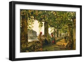 Verandah with Twisted Vines, 1828-Silvestr Fedosievich Shchedrin-Framed Giclee Print