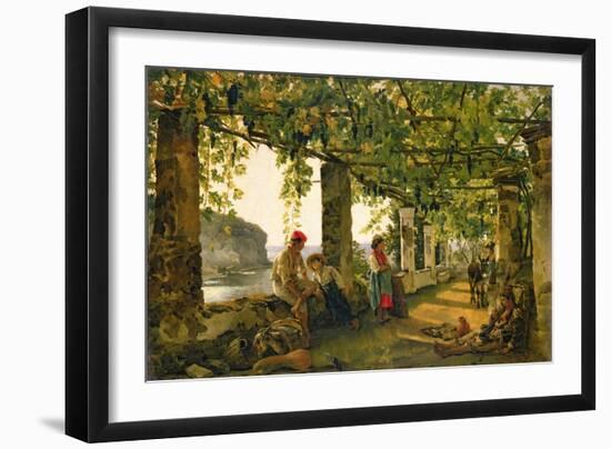 Verandah with Twisted Vines, 1828-Silvestr Fedosievich Shchedrin-Framed Giclee Print