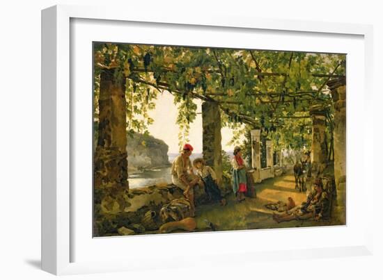 Verandah with Twisted Vines, 1828-Silvestr Fedosievich Shchedrin-Framed Giclee Print