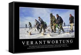 Verantwortung: Motivationsposter Mit Inspirierendem Zitat-null-Framed Stretched Canvas