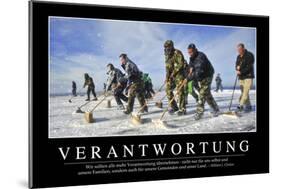 Verantwortung: Motivationsposter Mit Inspirierendem Zitat-null-Mounted Photographic Print