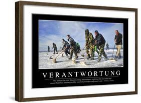 Verantwortung: Motivationsposter Mit Inspirierendem Zitat-null-Framed Photographic Print