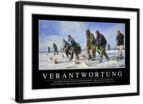 Verantwortung: Motivationsposter Mit Inspirierendem Zitat-null-Framed Photographic Print