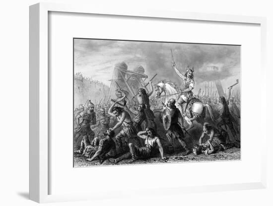 Vercingetorix in Action-null-Framed Art Print