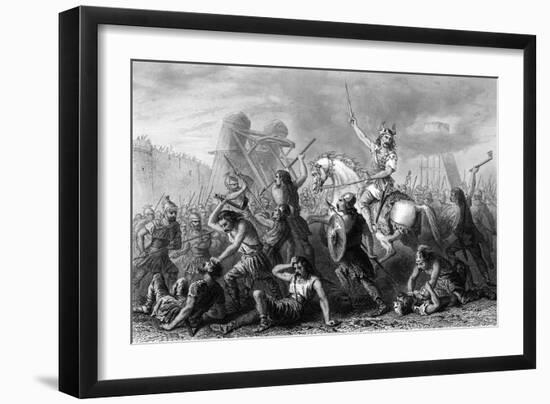 Vercingetorix in Action-null-Framed Art Print