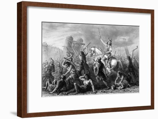 Vercingetorix in Action-null-Framed Art Print