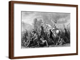 Vercingetorix in Action-null-Framed Art Print