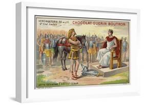 Vercingetorix Lays Down His Arms before Julius Caesar-null-Framed Giclee Print