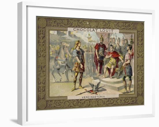 Vercingetorix Submitting to Julius Caesar, 52 Bc-null-Framed Giclee Print