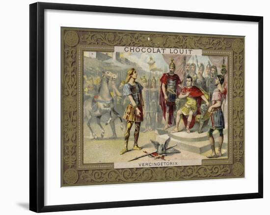 Vercingetorix Submitting to Julius Caesar, 52 Bc-null-Framed Giclee Print