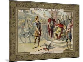 Vercingetorix Submitting to Julius Caesar, 52 Bc-null-Mounted Giclee Print