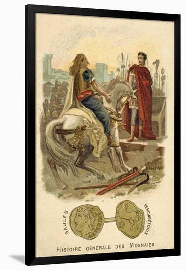 Vercingetorix Submitting to Julius Caesar, 52 BC-null-Framed Premium Giclee Print