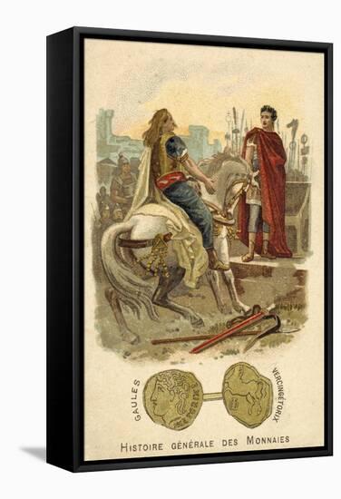 Vercingetorix Submitting to Julius Caesar, 52 BC-null-Framed Stretched Canvas