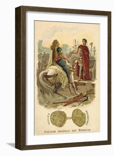 Vercingetorix Submitting to Julius Caesar, 52 BC-null-Framed Giclee Print