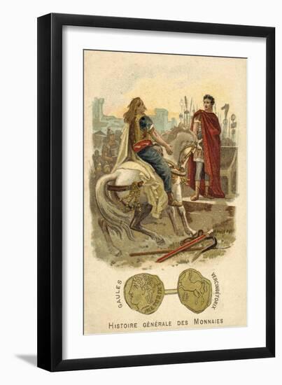 Vercingetorix Submitting to Julius Caesar, 52 BC-null-Framed Giclee Print