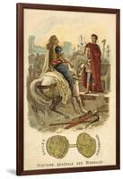 Vercingetorix Submitting to Julius Caesar, 52 BC-null-Framed Giclee Print