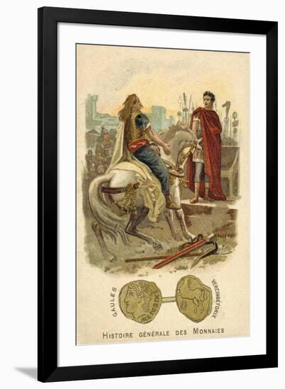 Vercingetorix Submitting to Julius Caesar, 52 BC-null-Framed Giclee Print