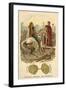 Vercingetorix Submitting to Julius Caesar, 52 BC-null-Framed Giclee Print