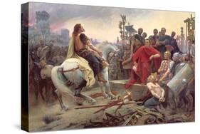 Vercingetorix Throws Down His Arms at the Feet of Julius Caesar, 1899-Lionel Noel Royer-Stretched Canvas