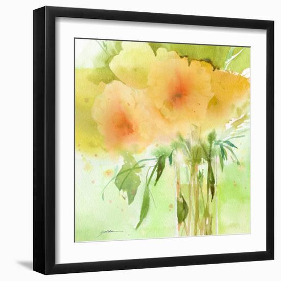 Verdant Bouquet-Sheila Golden-Framed Art Print