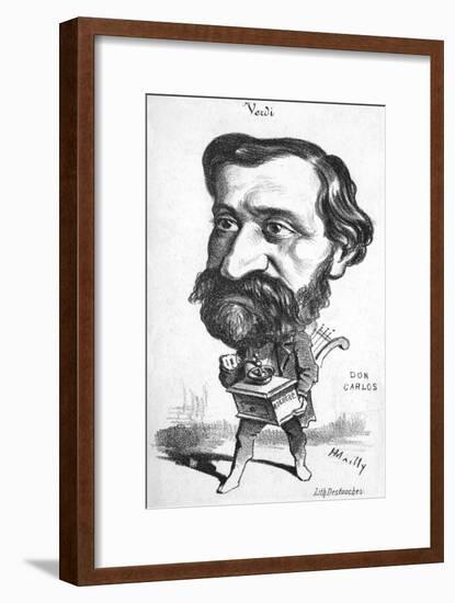 Verdi Cartoon Mailly-H Mailly-Framed Art Print