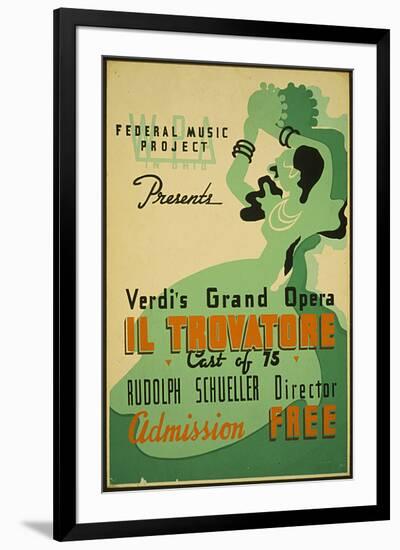 Verdi Grand Opera Il Trovatore-null-Framed Premium Giclee Print