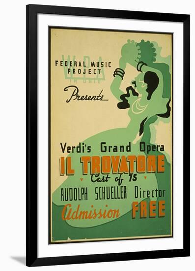 Verdi Grand Opera Il Trovatore-null-Framed Premium Giclee Print