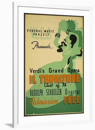 Verdi Grand Opera Il Trovatore-null-Framed Premium Giclee Print