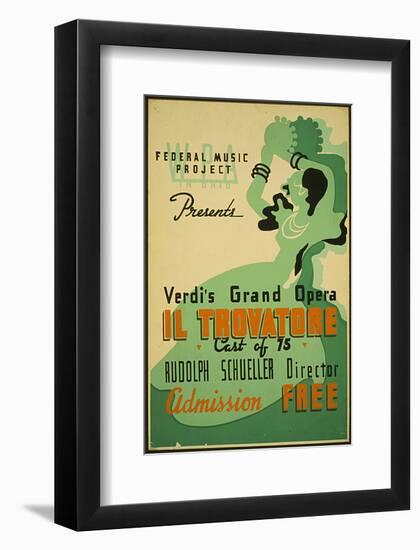 Verdi Grand Opera Il Trovatore-null-Framed Art Print