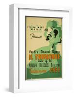 Verdi Grand Opera Il Trovatore-null-Framed Art Print