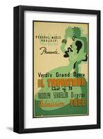 Verdi Grand Opera Il Trovatore-null-Framed Art Print