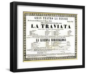 Verdi Opera La Traviata-null-Framed Art Print