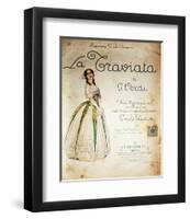 Verdi Opera La Traviata-null-Framed Premium Giclee Print