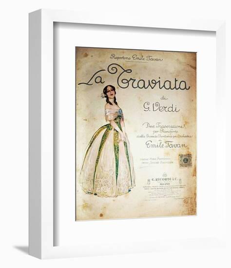 Verdi Opera La Traviata-null-Framed Premium Giclee Print