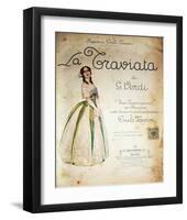 Verdi Opera La Traviata-null-Framed Art Print