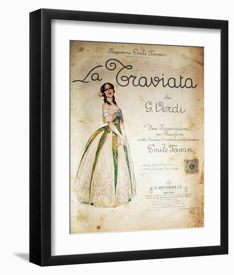 Verdi Opera La Traviata-null-Framed Art Print